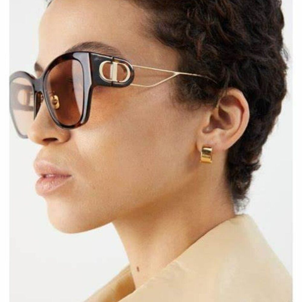 NEW Dior 30MONTAIGNE B2U CD40082U 53Y 26L0 Havana Brown Sunglasses - Picture 4 of 14